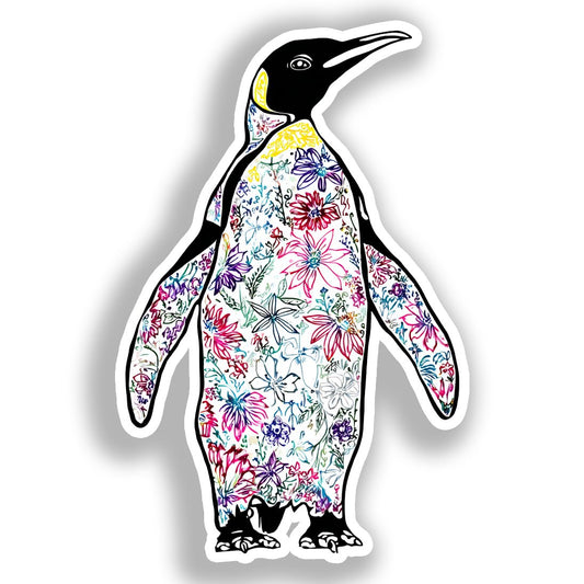 Penguin Vinyl Decal Sticker for Car, Laptop, Tumbler and more # A018467-4" x 4"