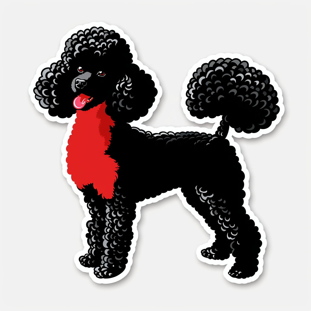 Poodle Dog Vinyl Decal Sticker for Car, Laptop, Tumbler and more # F07334