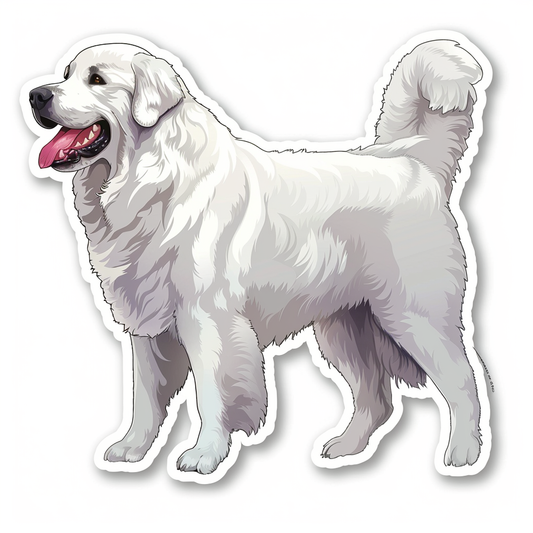 Sticker of Great Pyrenees dog  Vinyl Decal Sticker for Car, Laptop, Tumbler and more # F023678