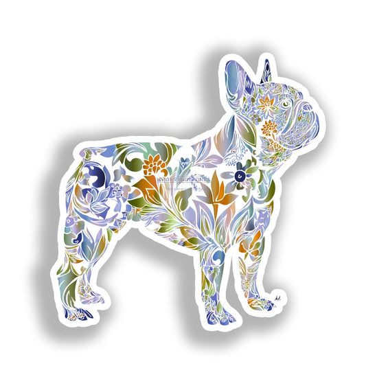 French Bulldog Dog Vinyl Decal Sticker for Car, Laptop, Tumbler and more # A019657-4" x 4"