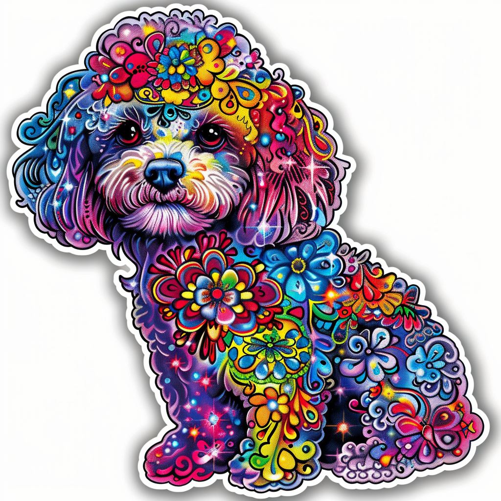 Poodle Dog heartcore Vinyl Decal Sticker for Car, Laptop, Tumbler and more # F012280