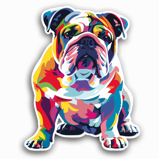 Bulldog Dog Vinyl Decal Sticker for Car, Laptop, Tumbler and more # F07168