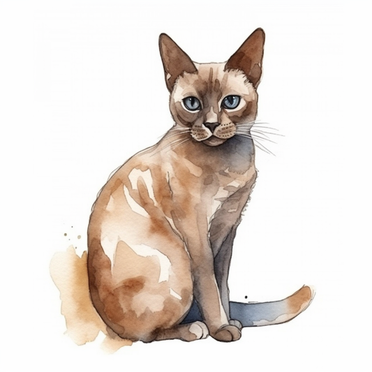 Burmese Cat Vinyl Decal Sticker for Car, Laptop, Tumbler and more # F010772