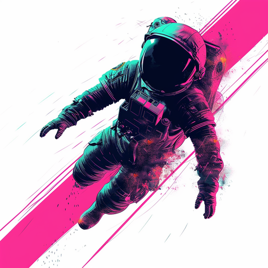Astronaut Vinyl Decal Sticker for Car, Laptop, Tumbler and more # F016990-4" x 4"