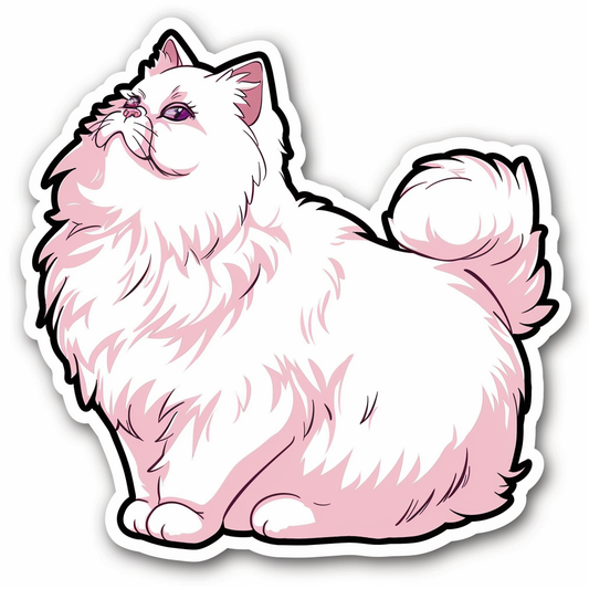 Persian cat Vinyl Decal Sticker for Car, Laptop, Tumbler and more # F07836