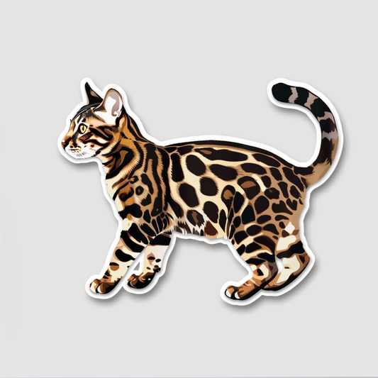 Abyssinian Cat Vinyl Decal Sticker for Car, Laptop, Tumbler and more # F08050