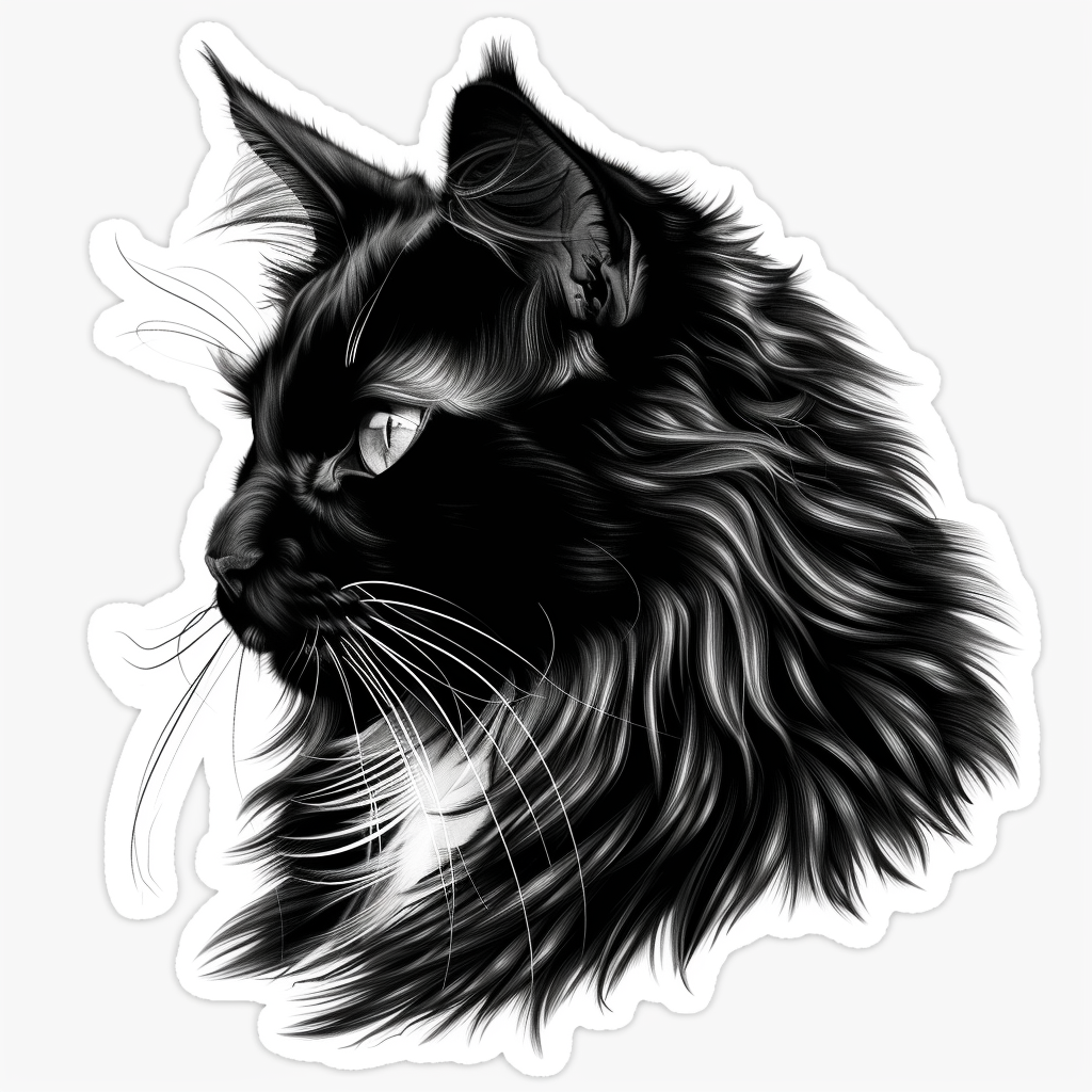 Maine Coon cat Vinyl Decal Sticker for Car, Laptop, Tumbler and more # F07859
