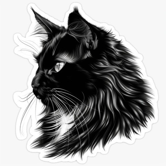 Maine Coon cat Vinyl Decal Sticker for Car, Laptop, Tumbler and more # F07859
