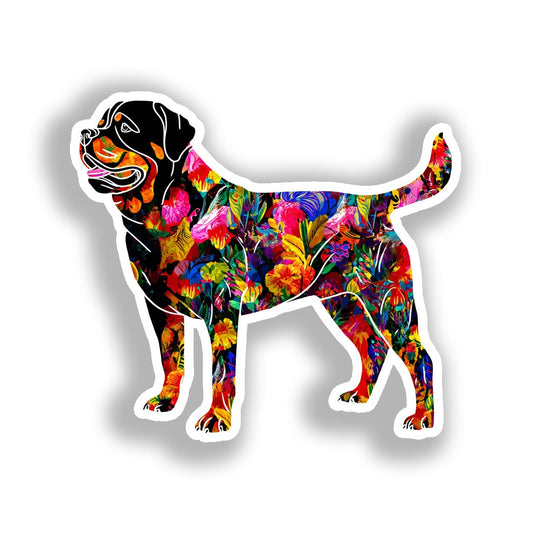 Rottweiler Dog Vinyl Decal Sticker for Car, Laptop, Tumbler and more # A018294-4" x 4"