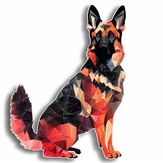 German Shepherd Dog Vinyl Decal Sticker for Car, Laptop, Tumbler and more # F011390