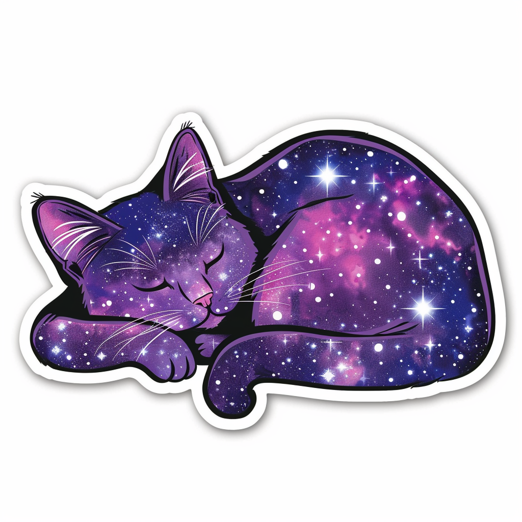 American Shorthair Cat majestic Expressive surreal Vinyl Decal Sticker for Car, Laptop, Tumbler and more # F018868