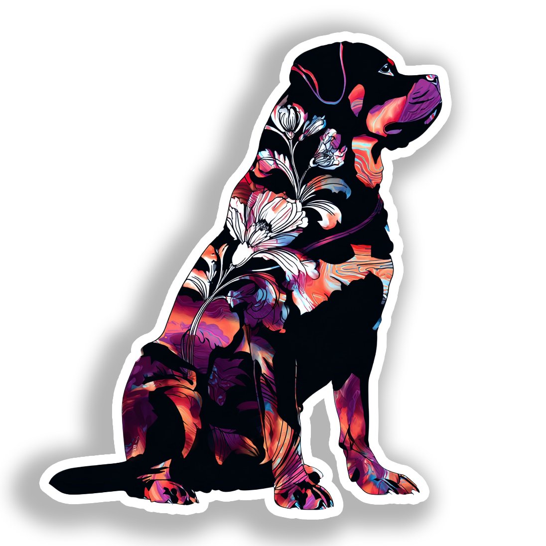 Rottweiler Dog Vinyl Decal Sticker for Car, Laptop, Tumbler and more # A018169-4" x 4"