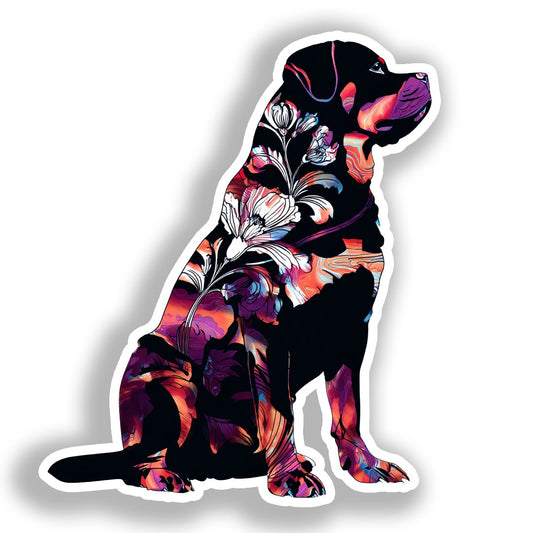 Rottweiler Dog Vinyl Decal Sticker for Car, Laptop, Tumbler and more # A018169-4" x 4"