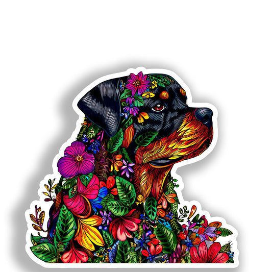 Rottweiler Dog Vinyl Decal Sticker for Car, Laptop, Tumbler and more # A017992-4" x 4"