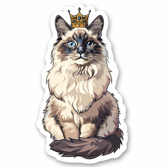 Ragdoll Cat Vinyl Decal Sticker for Car, Laptop, Tumbler and more # F010266