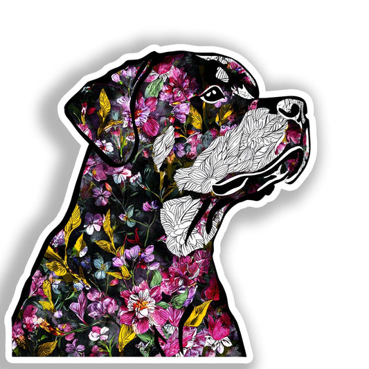 Rottweiler Dog Vinyl Decal Sticker for Car, Laptop, Tumbler and more # A018191-4" x 4"