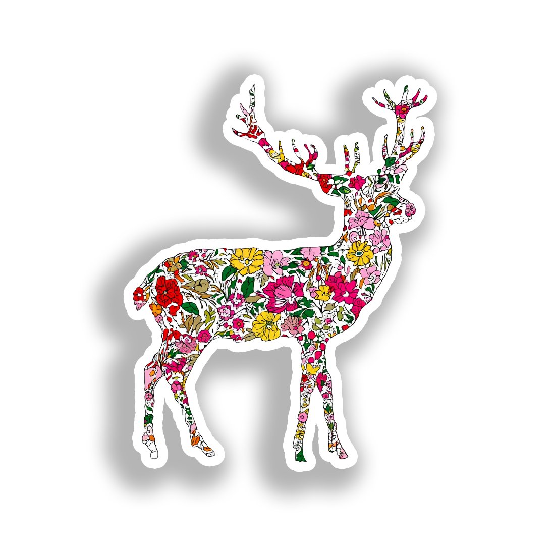Deer Vinyl Decal Sticker for Car, Laptop, Tumbler and more # A018600-4" x 4"