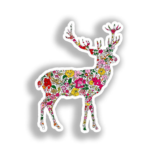 Deer Vinyl Decal Sticker for Car, Laptop, Tumbler and more # A018600-4" x 4"