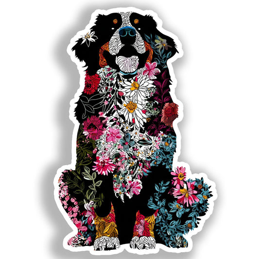 Bernese Mountain Dog Vinyl Decal Sticker for Car, Laptop, Tumbler and more # A019019-4" x 4"