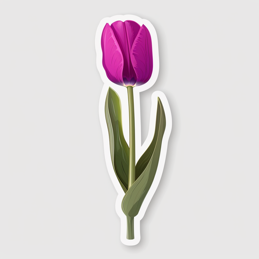 Sticker of a Tulip flower Vinyl Decal Sticker for Car, Laptop, Tumbler and more # F023433