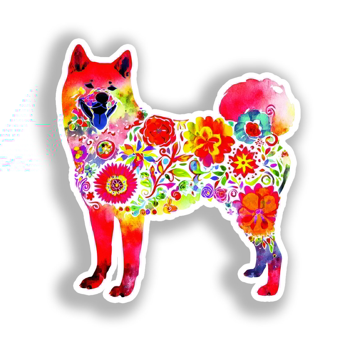 Akita Dog Vinyl Decal Sticker for Car, Laptop, Tumbler and more # A018810-4" x 4"