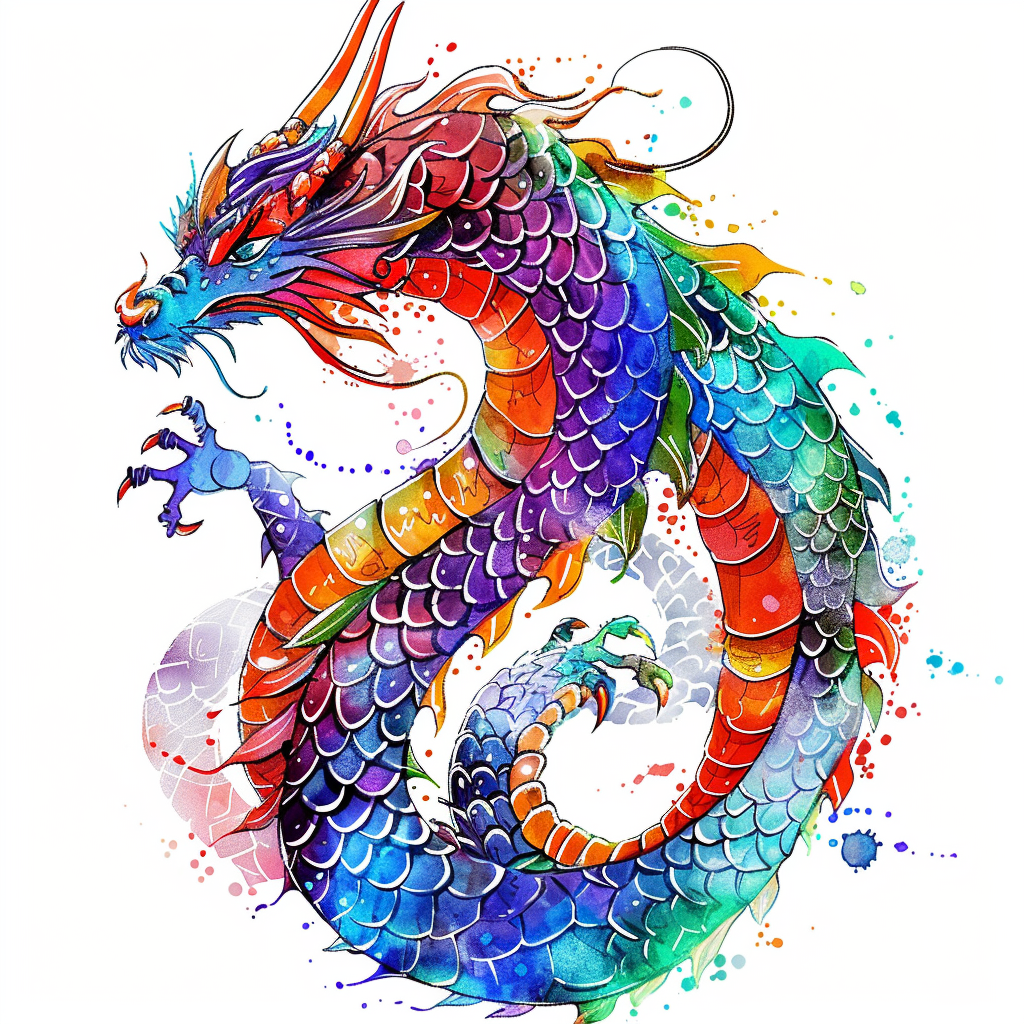 Dragon majestic Expressive surreal Vinyl Decal Sticker for Car, Laptop, Tumbler and more # F019097