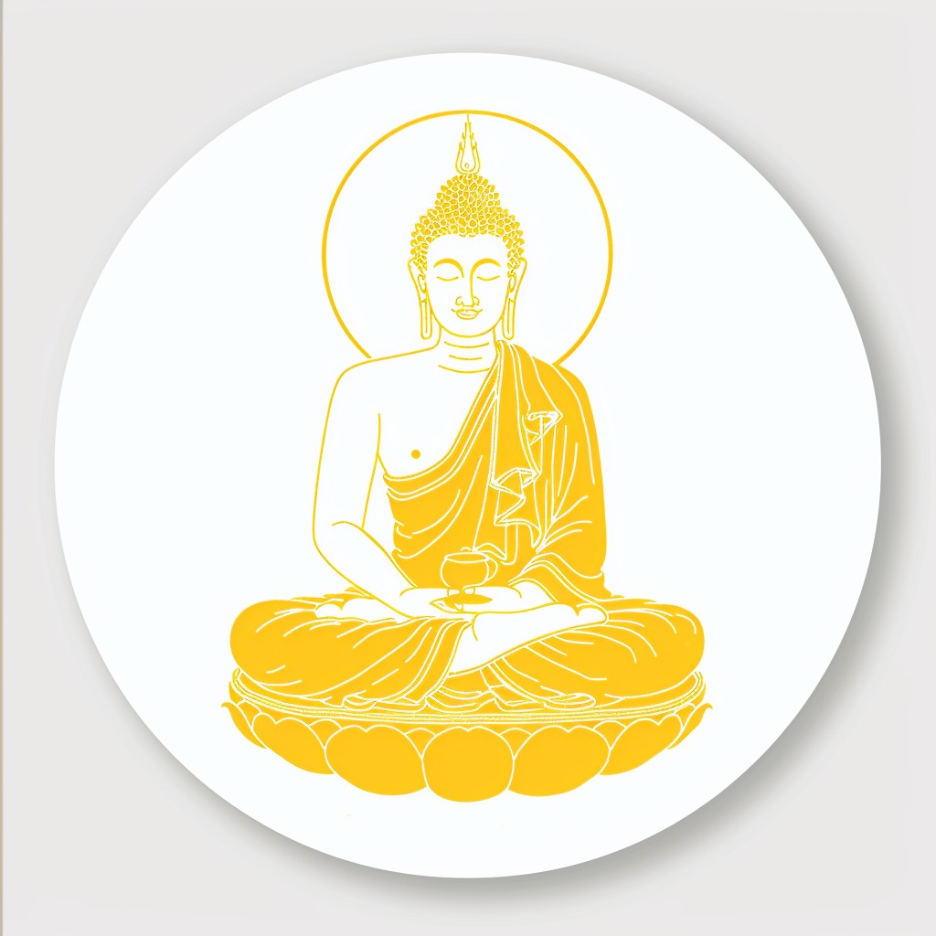 Buddha majestic Expressive surreal Vinyl Decal Sticker for Car, Laptop, Tumbler and more # F016942