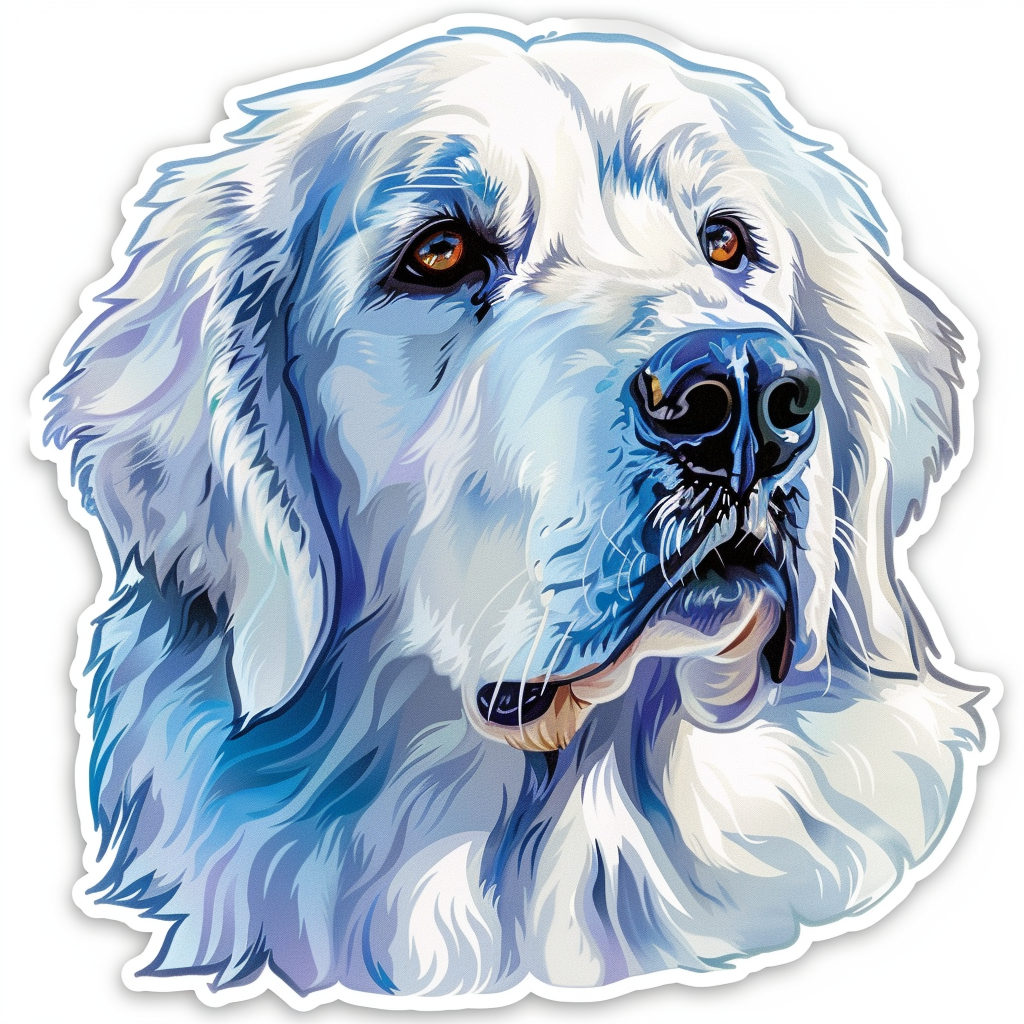 Great Pyrenees dog  Vinyl Decal Sticker for Car, Laptop, Tumbler and more # F023538