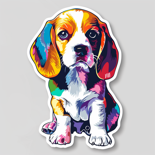 Beagle dog Vinyl Decal Sticker for Car, Laptop, Tumbler and more # F012073