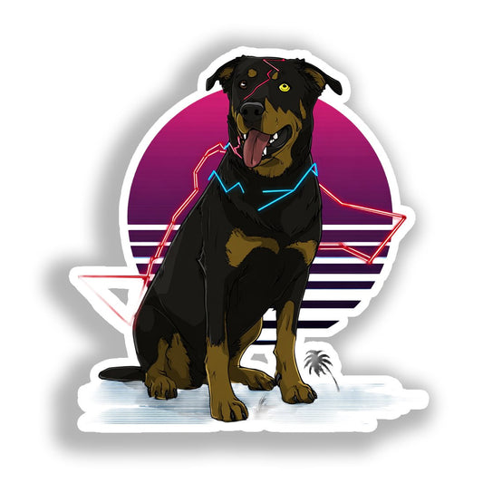 Rottweiler Dog Vinyl Decal Sticker for Car, Laptop, Tumbler and more # A018022-4" x 4"