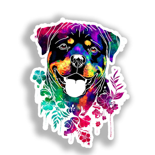 Rottweiler Dog Vinyl Decal Sticker for Car, Laptop, Tumbler and more # A018222-4" x 4"