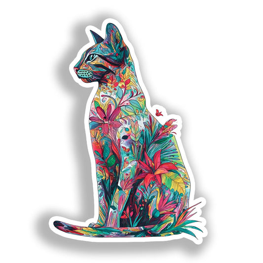 Egyptian Mau Cat Vinyl Decal Sticker for Car, Laptop, Tumbler and more # A019658-4" x 4"