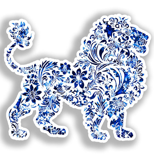 Lion Vinyl Decal Sticker for Car, Laptop, Tumbler and more # A018454-4" x 4"