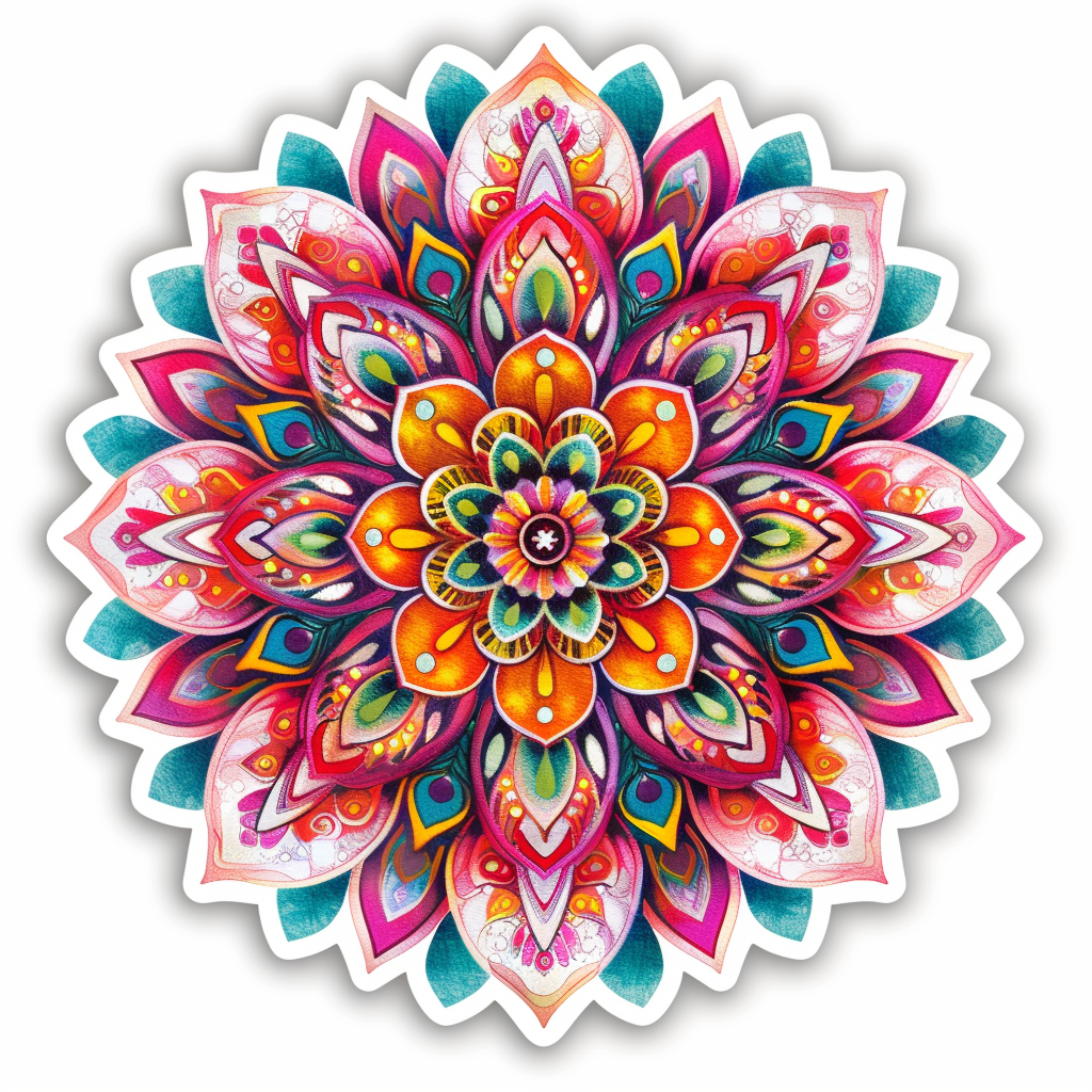 Mandala Vinyl Decal Sticker for Car, Laptop, Tumbler and more # F08087