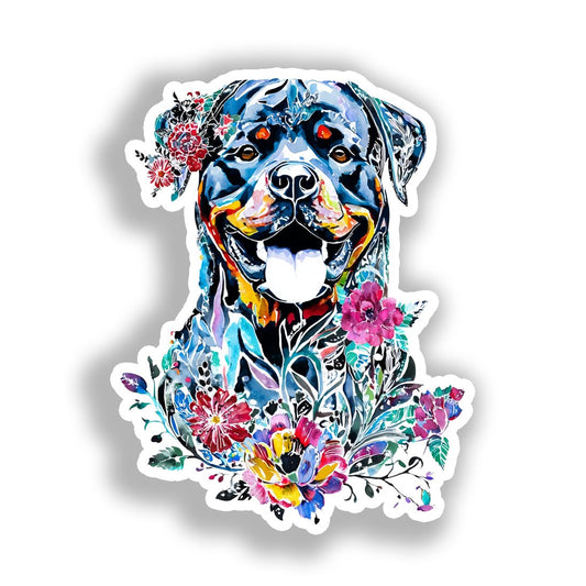 Rottweiler Dog Vinyl Decal Sticker for Car, Laptop, Tumbler and more # A019210-4" x 4"
