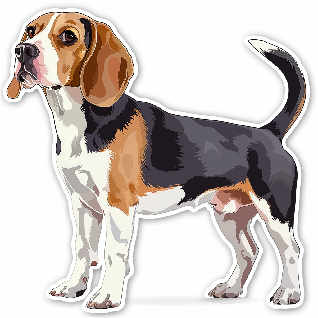 Beagle dog Vinyl Decal Sticker for Car, Laptop, Tumbler and more # F011784