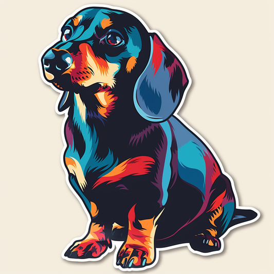 Dachshund Dog Vinyl Decal Sticker for Car, Laptop, Tumbler and more # F013128