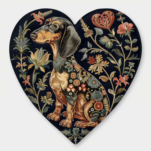 Dachshund Dog Heartcore Vinyl Decal Sticker for Car, Laptop, Tumbler and more # F012795