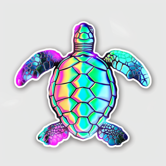 Sticker of a turtle majestic Expressive surreal Vinyl Decal Sticker for Car, Laptop, Tumbler and more # F021987