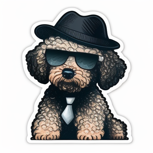 Poodle dog Vinyl Decal Sticker for Car, Laptop, Tumbler and more # F012301