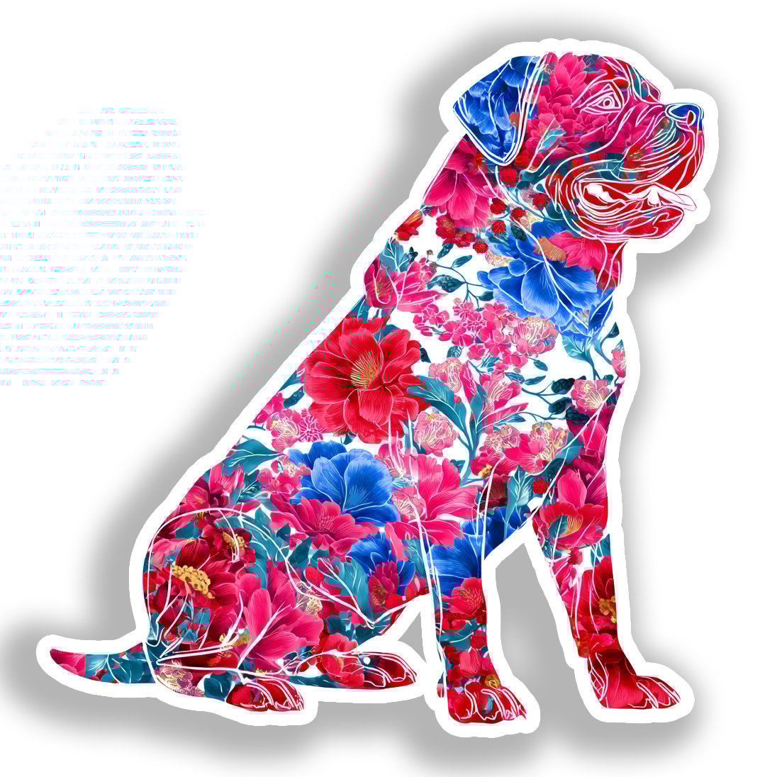 Rottweiler Dog Vinyl Decal Sticker for Car, Laptop, Tumbler and more # A018247-4" x 4"