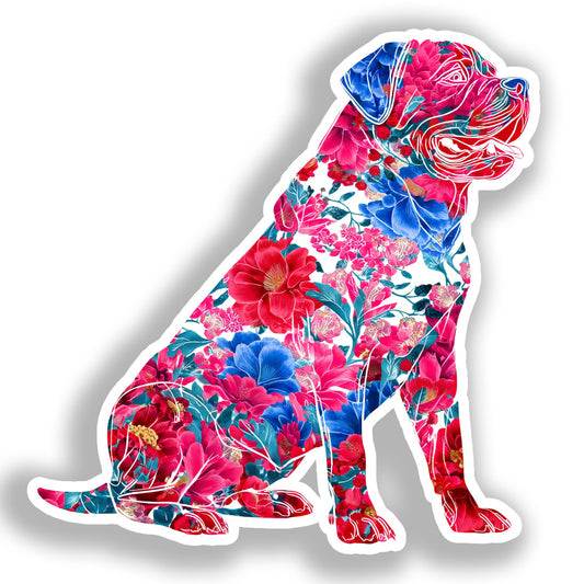 Rottweiler Dog Vinyl Decal Sticker for Car, Laptop, Tumbler and more # A018247-4" x 4"