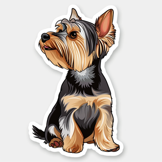 Yorkshire Terrier Dog Vinyl Decal Sticker for Car, Laptop, Tumbler and more # F07161