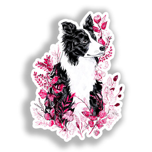 Border Callie Dog Vinyl Decal Sticker for Car, Laptop, Tumbler and more # A018993-4" x 4"