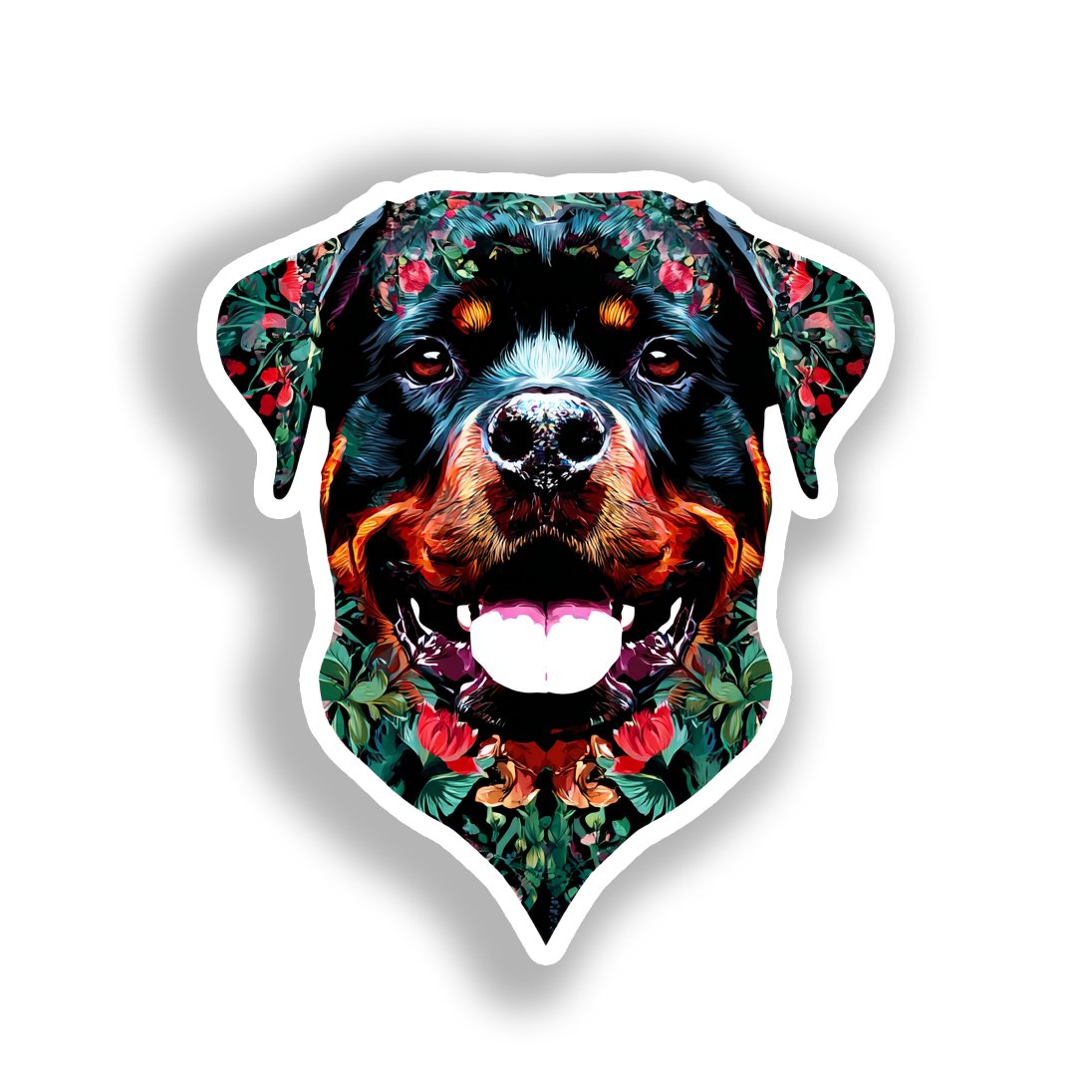 Rottweiler Dog Vinyl Decal Sticker for Car, Laptop, Tumbler and more # A018263-4" x 4"