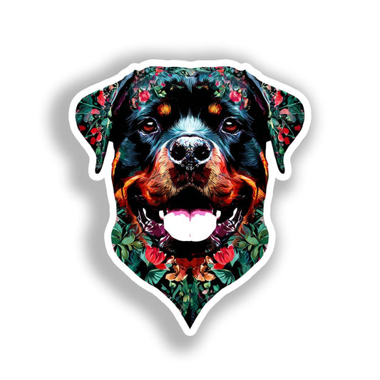 Rottweiler Dog Vinyl Decal Sticker for Car, Laptop, Tumbler and more # A018263-4" x 4"