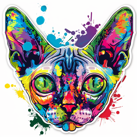 Devon Rex Cat Vinyl Decal Sticker for Car, Laptop, Tumbler and more # F09764