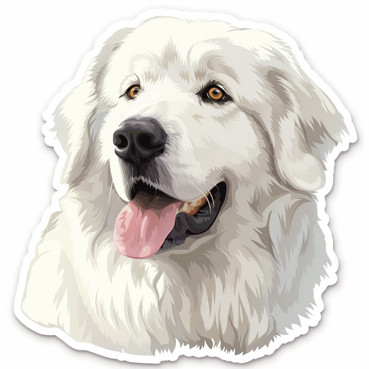 Great Pyrenees dog  Vinyl Decal Sticker for Car, Laptop, Tumbler and more # F023549
