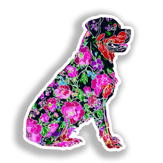 Rottweiler Dog Vinyl Decal Sticker for Car, Laptop, Tumbler and more # A018159-4" x 4"