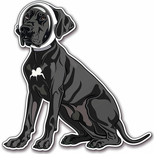 Great Dane Dog Expressive surreal Vinyl Decal Sticker for Car, Laptop, Tumbler and more # F022771